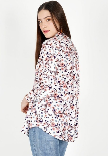 Kemeja Rayon Print Sakura Bloom 2