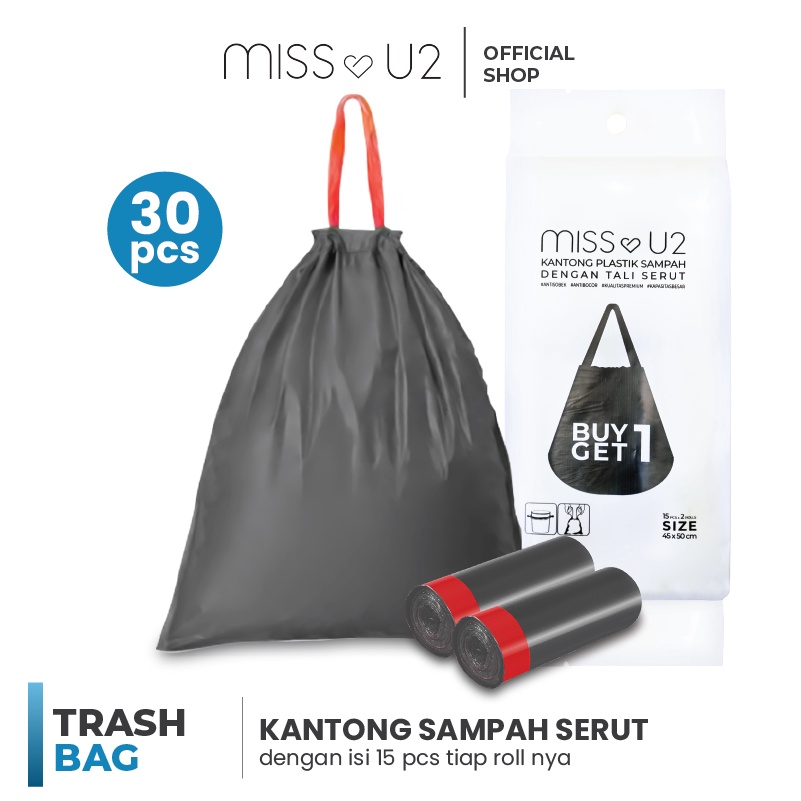 Miss U2  Kantong Plastik Sampah Tali Serut