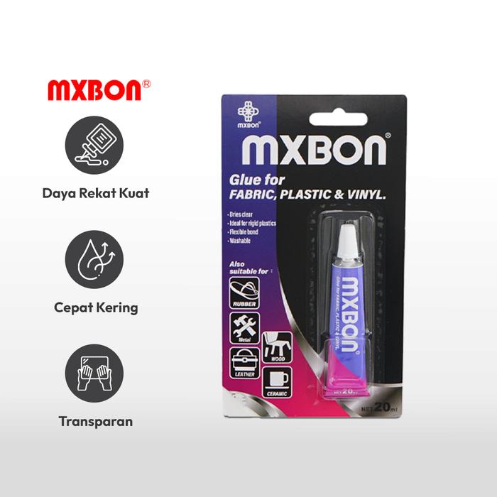 Mxbon Glue for Fabric, Plastic & Vinyl 2
