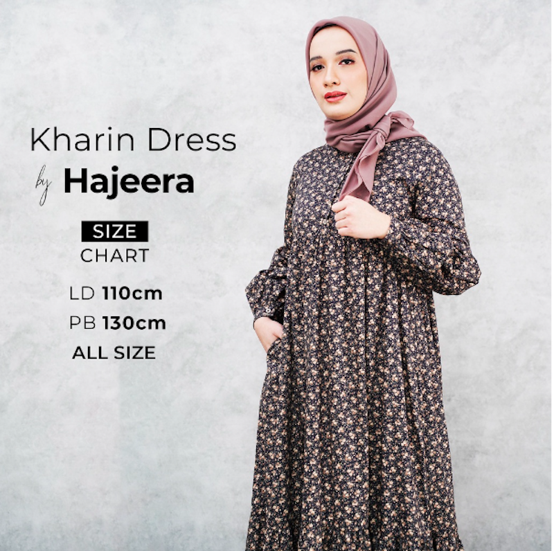 Kharin Gamis Dress Katun Jepang 4