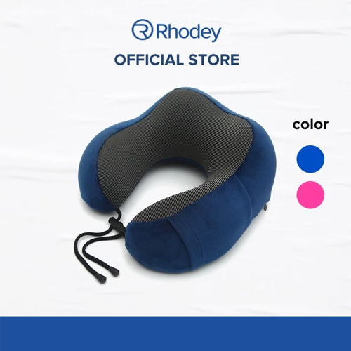  Rhodey Bantal Leher U-Shape Foldable Travel Neck Pillow SER43