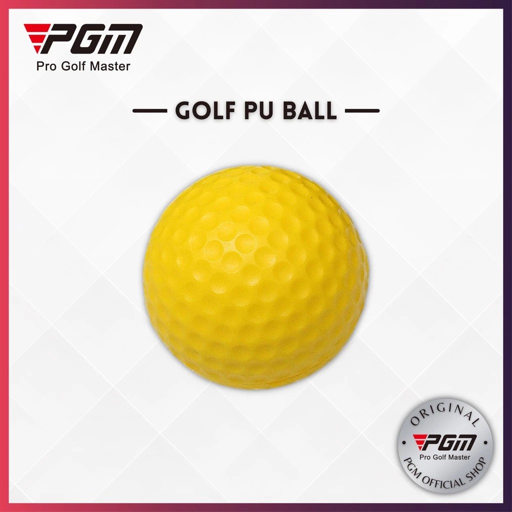 Yellow PU Golf Ball Q008