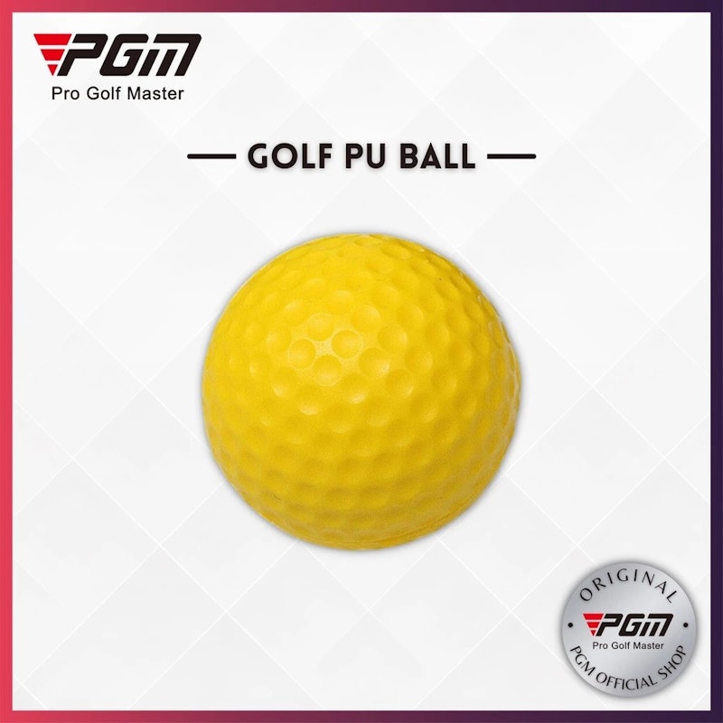 Yellow PU Golf Ball 3