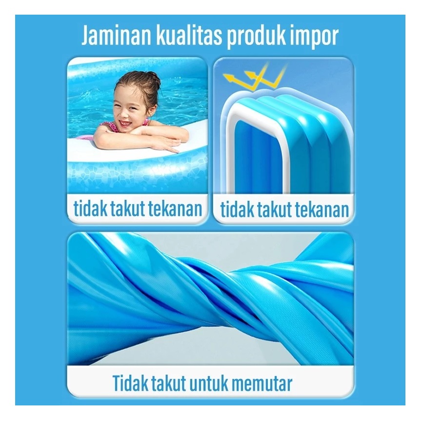 Monqiqi Kolam Renang Anak 150 cm 3