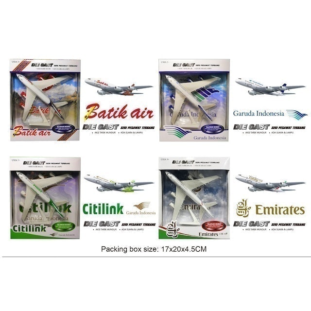 Diecast Seri Pesawat Terbang Airbus A380 3