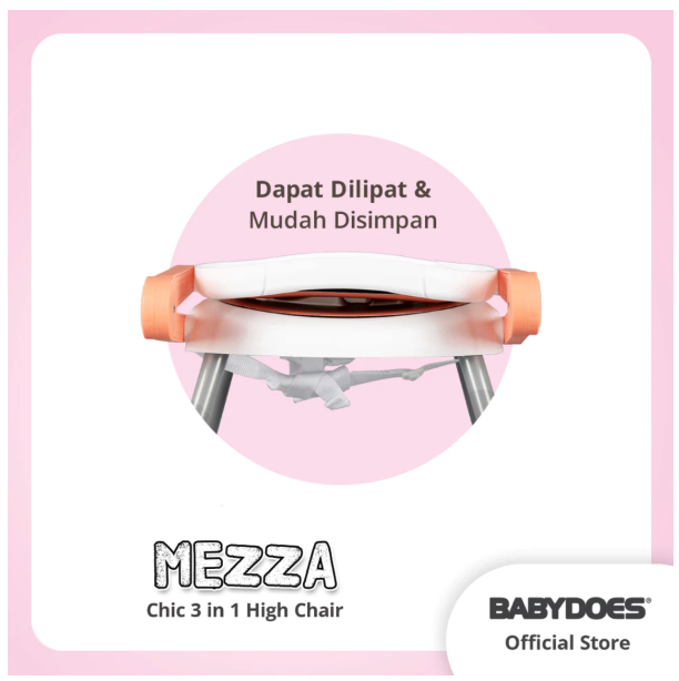  Babydoes Mezza Chic 3 in 1 High Chair CH-KT 614 SN