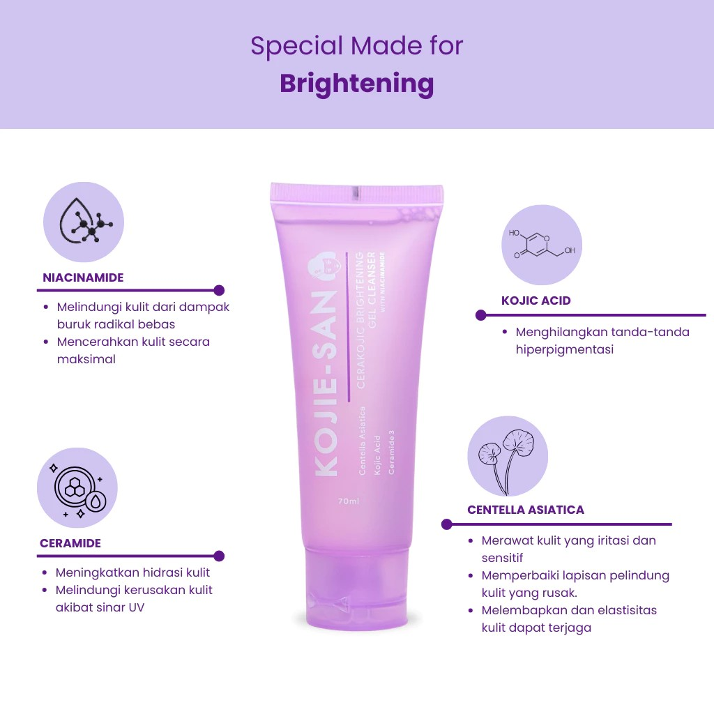 Beauty Elements Ventures Kojie-San Cerakojic Brightening Gel Cleanser