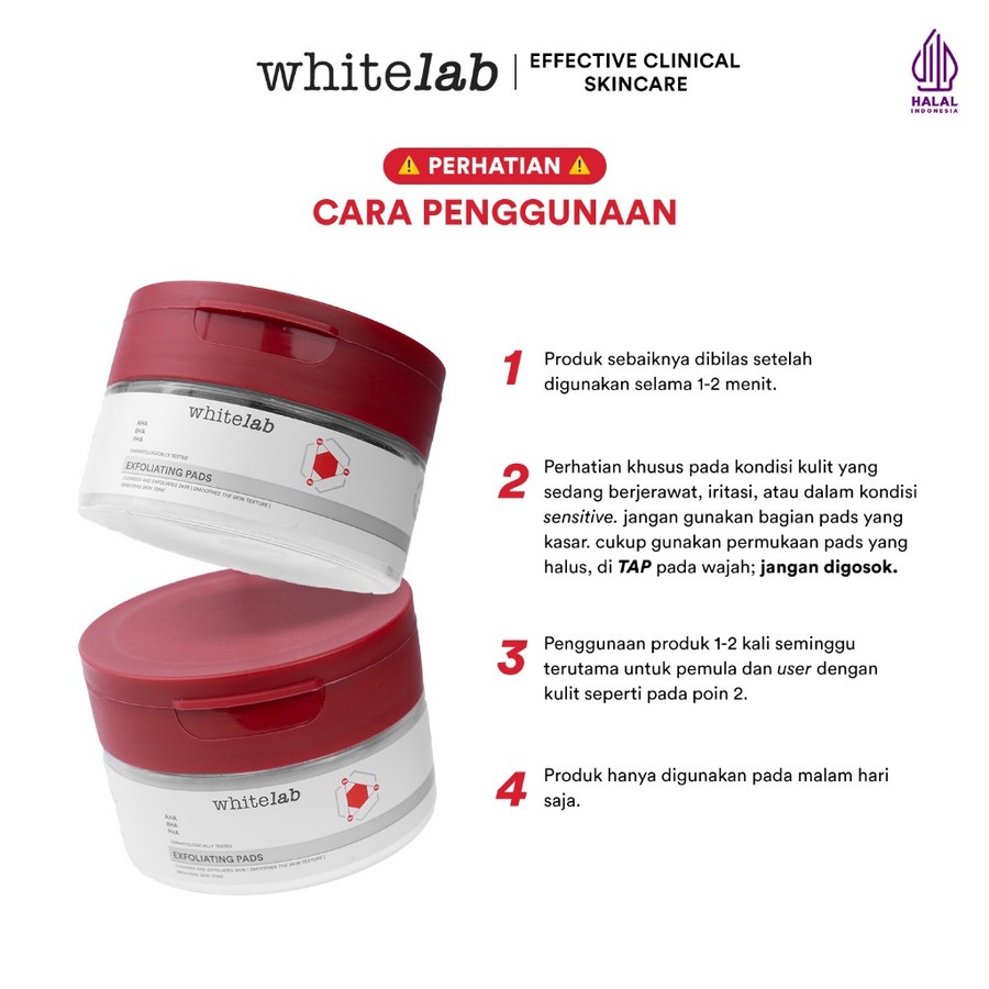 Natura Deca Kosmetika Whitelab Exfoliating Pads 