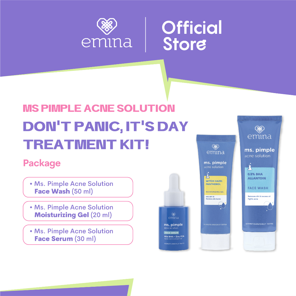 Paragon Technology and Innovation Emina Ms. Pimple Dont Panic, Its Day Treatment Kit!