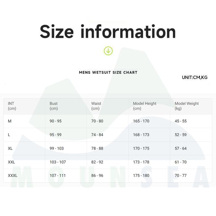 Mounsea 3mm Men's Wetsuit Fullsuit 5