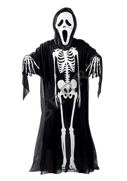 Kostum Halloween Tengkorak Scream