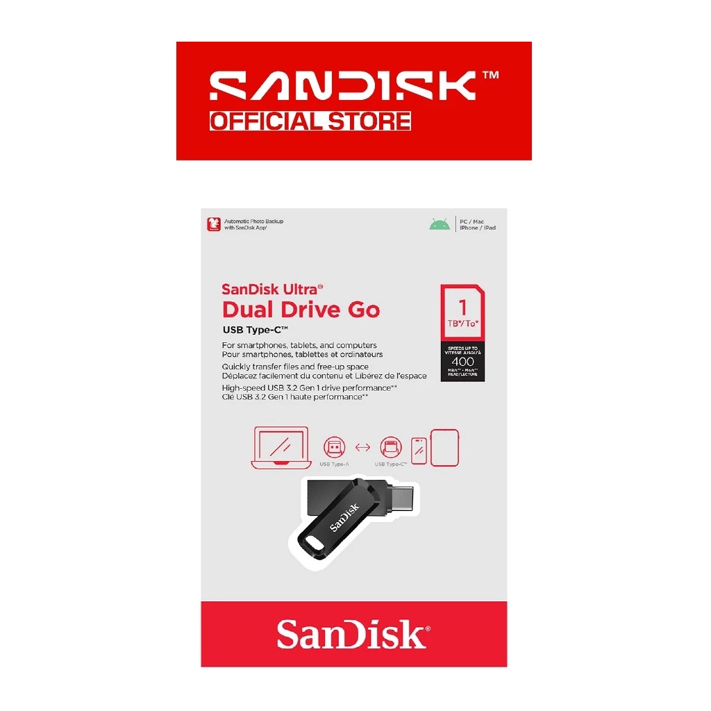 Sandisk Ultra Dual Drive GO OTG Type-C 