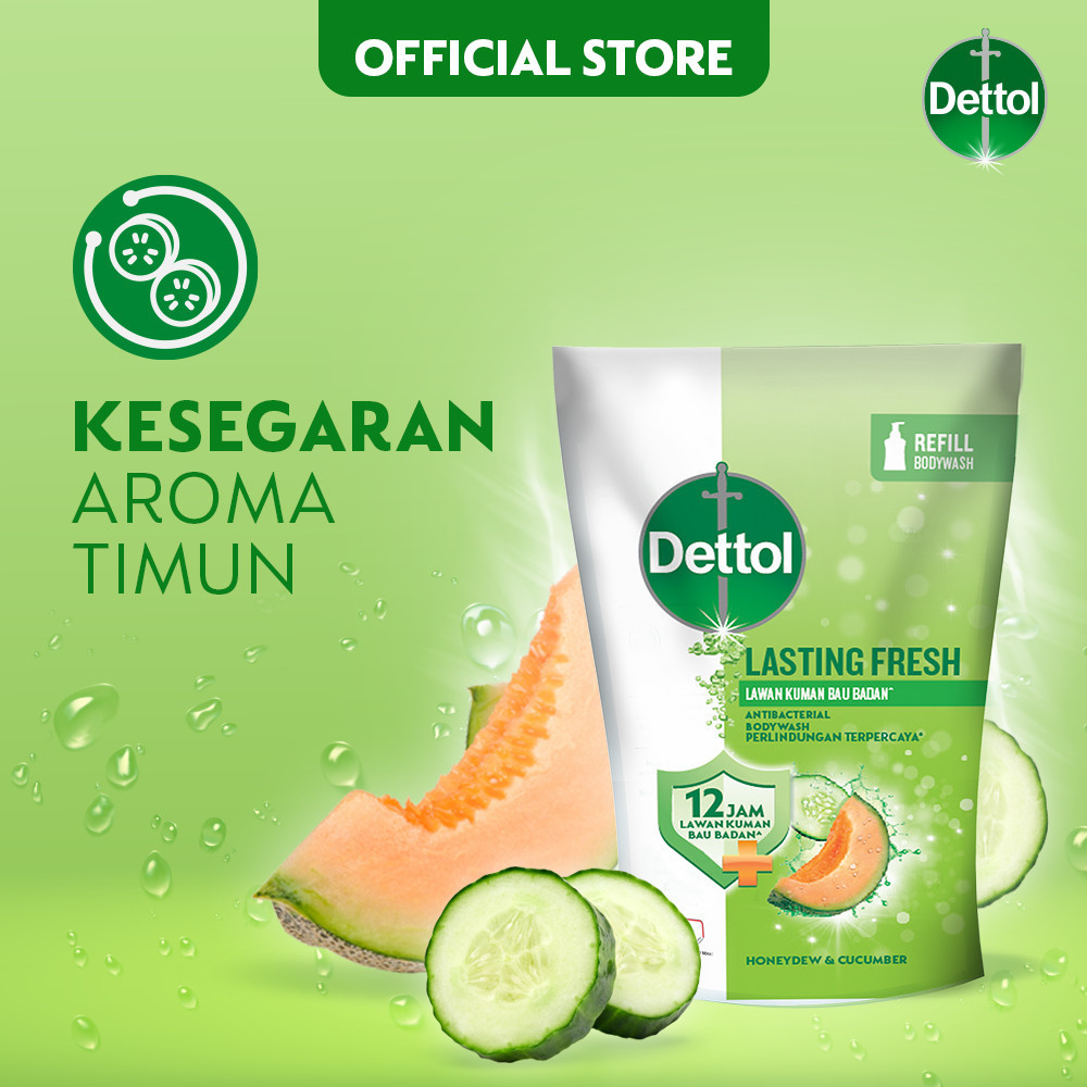 Reckitt Benckiser  Dettol Sabun Mandi Cair Anti Bakteri Lasting Fresh