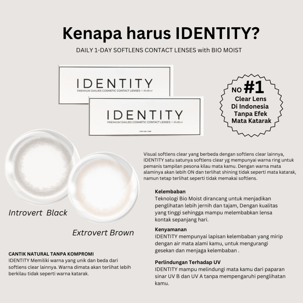 She Cosmetic Lens She Softlen Identity Introvert Black