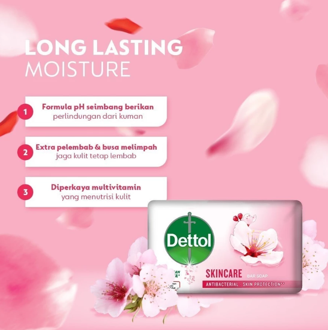 Reckitt Benckiser Dettol Sabun Mandi Batang Anti Bakteri Skincare