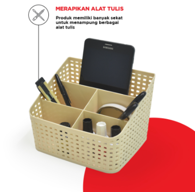 Maspion Plastic Beta Organiser Case BKS120