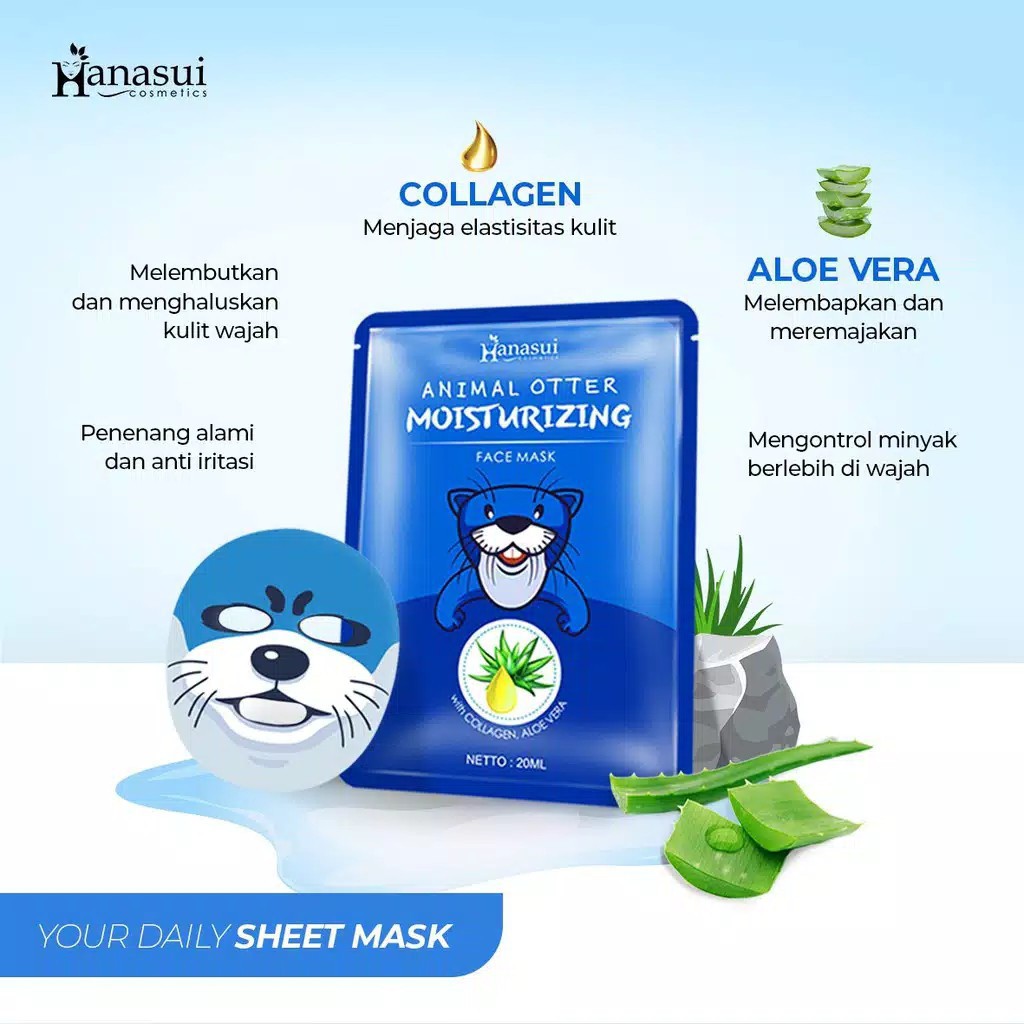 Hanasui Animal Otter Face Mask 2