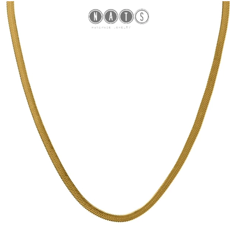 Nats Living Kalung Pipih Titanium KSnakey 3