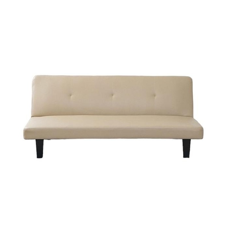 Informa Oakland Sofa Bed Kulit Cokelat Cappuccino 1