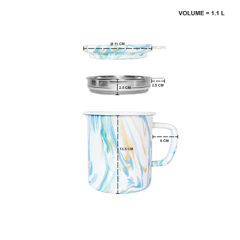 Chefina Oil Pot Marble - 12 cm 2