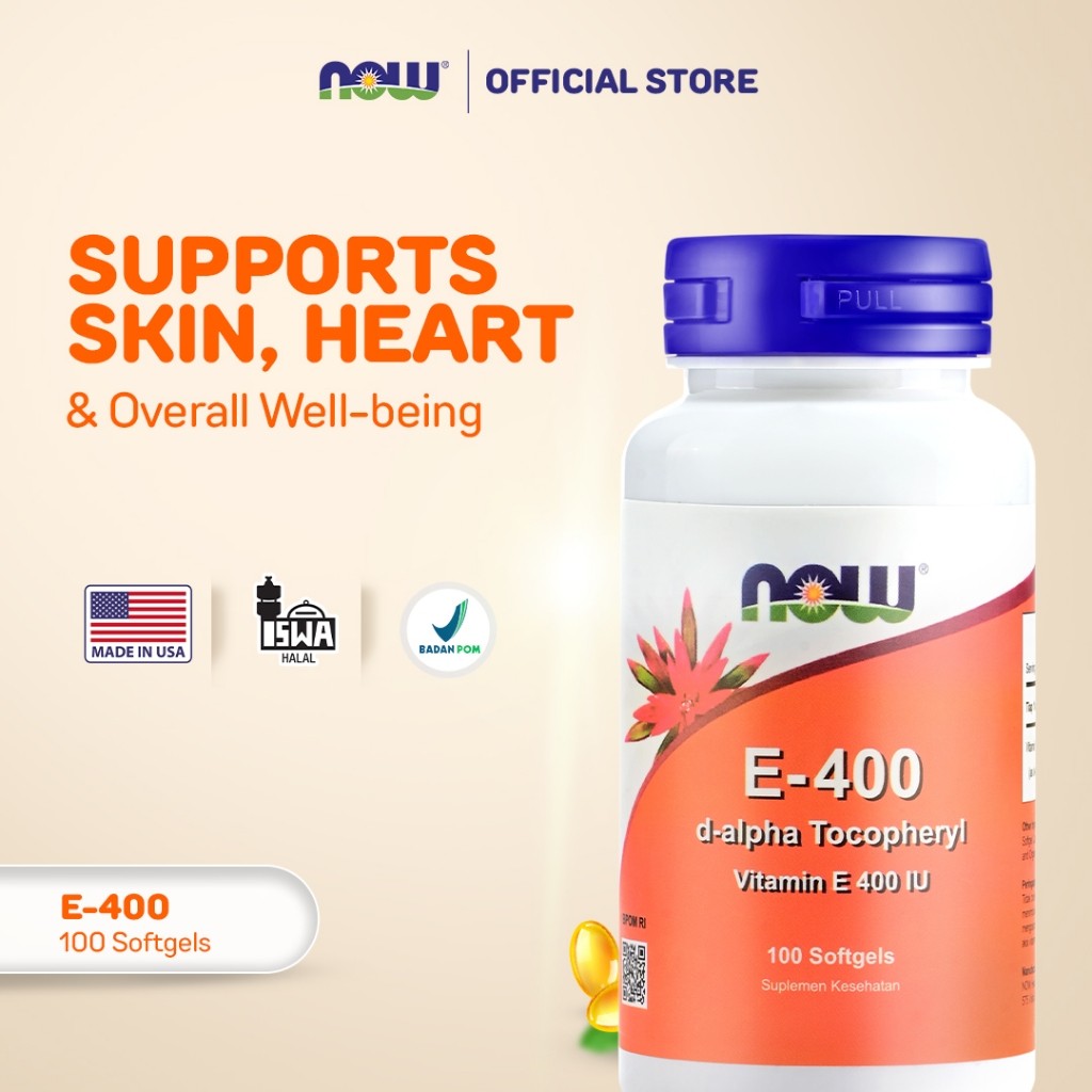 NOW Health NOW Vitamin E-400 d-alpha Tocopheryl