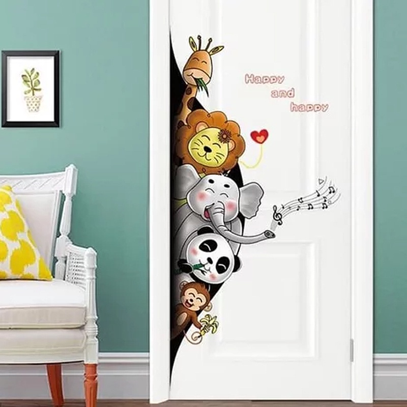 Meth Wallsticker Wallsticker Hide and Seek Animal SK9360
