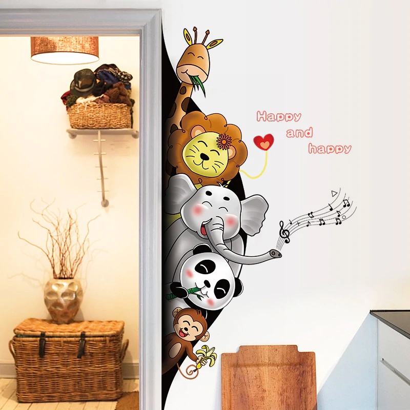 Meth Wallsticker Wallsticker Hide and Seek Animal SK9360