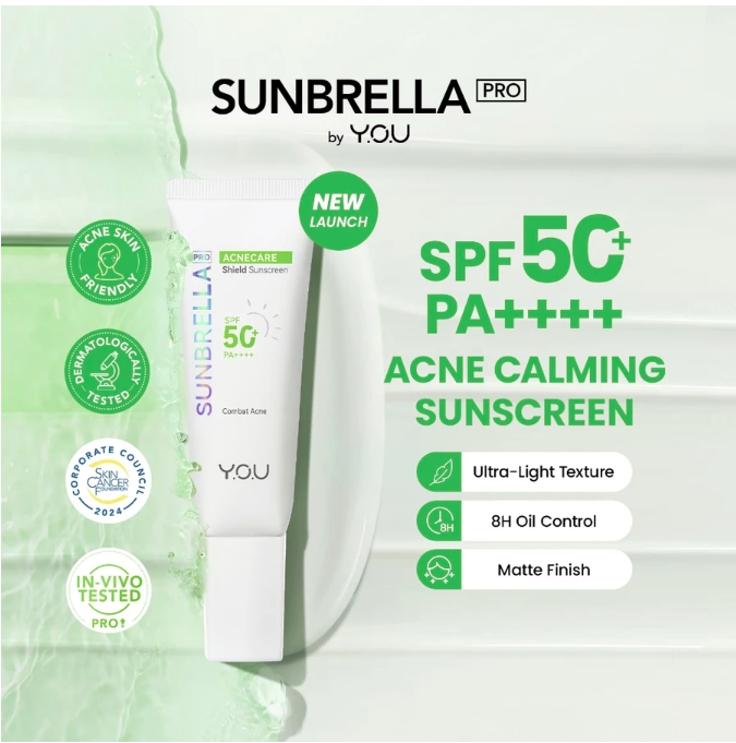 HEBE Beauty Style Y.O.U Sunbrella Pro Acnecare Shield Sunscreen SPF 50+ PA++++