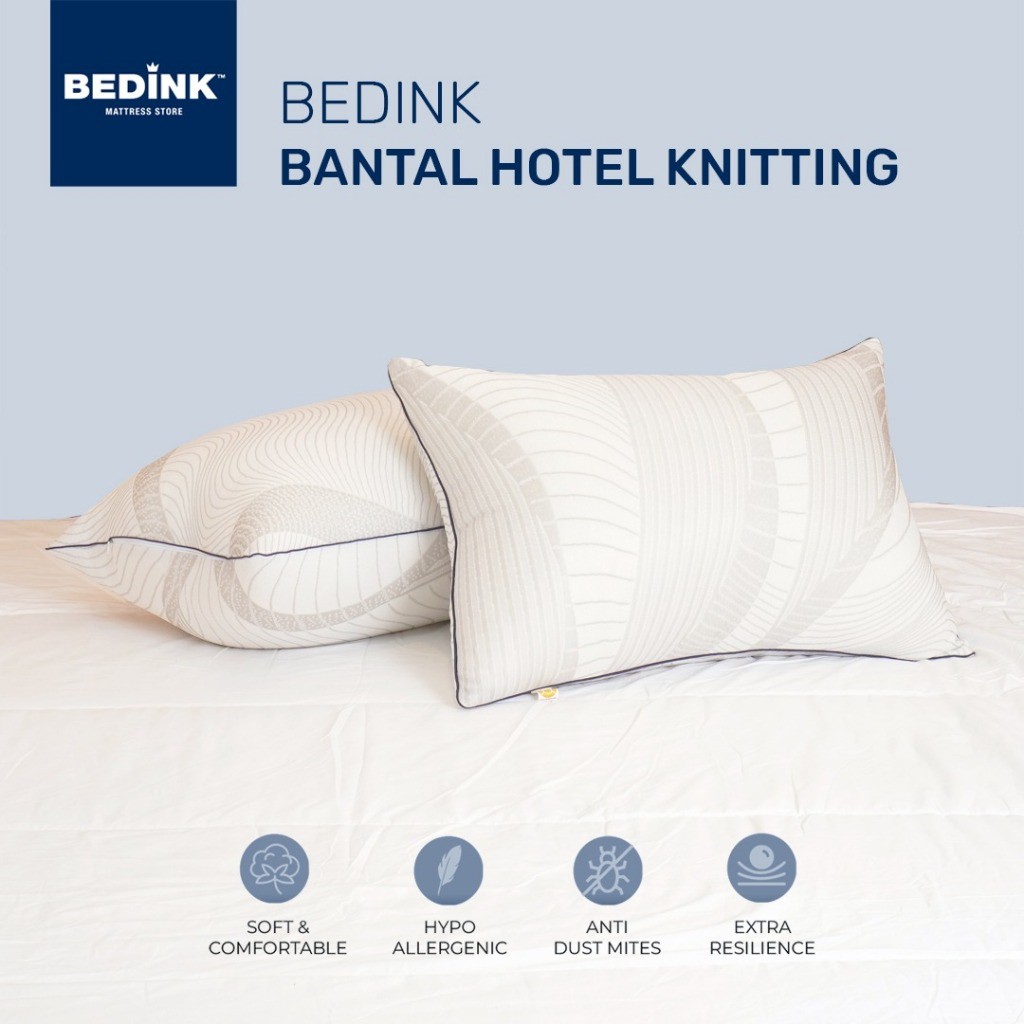 Bedink® Bantal Hotel Hollow Silicon Knitting 2