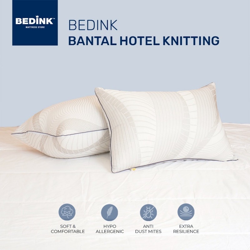 Bedink® Bantal Hotel Hollow Silicon Knitting 2