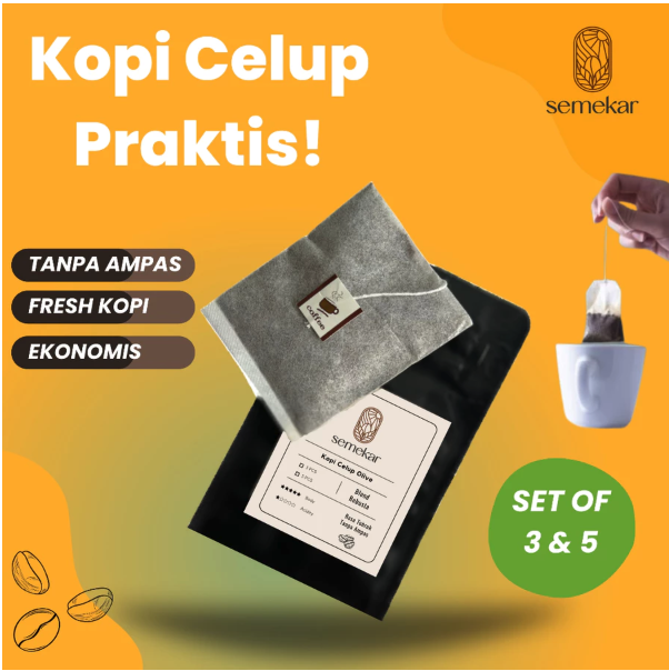 Semekar Kreatif Nusantara Semekar Coffee Kopi Celup Sachet Robusta Grade 1