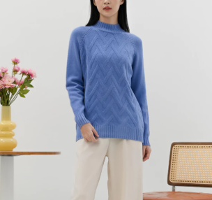  Cammomile Rajut Tebal Lengan Panjang Turtleneck 2502002