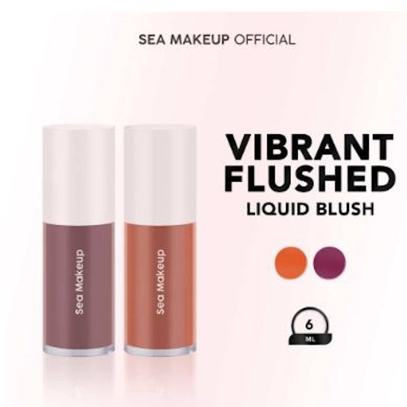 Sea Makeup Vibrant Flushed Liquid Blush On - Orchid Dusk 2