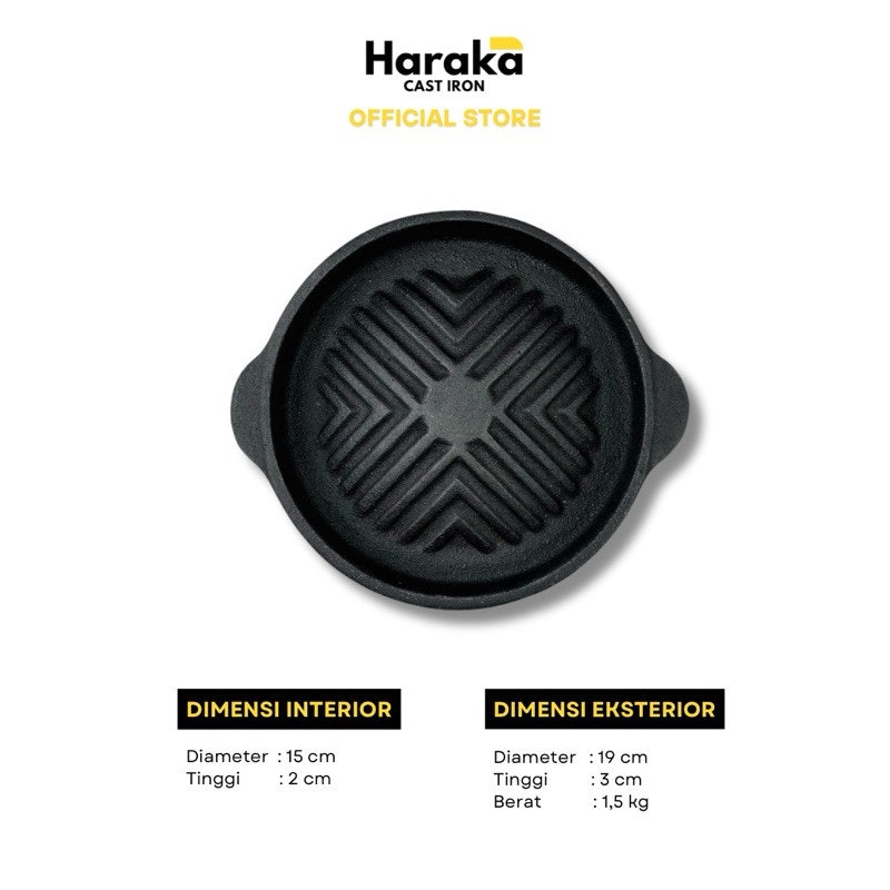 Haraka Cast Iron Mini Grill Pan