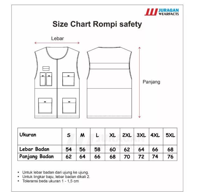 Juragan Wearfacts Juragan Wearfacts Rompi HSE