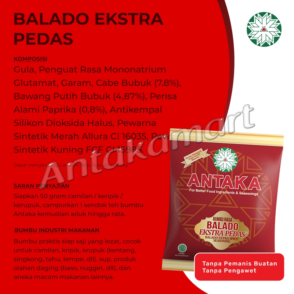 Kiantaka Rasa Antaka Bumbu Rasa Balado Ekstra Pedas