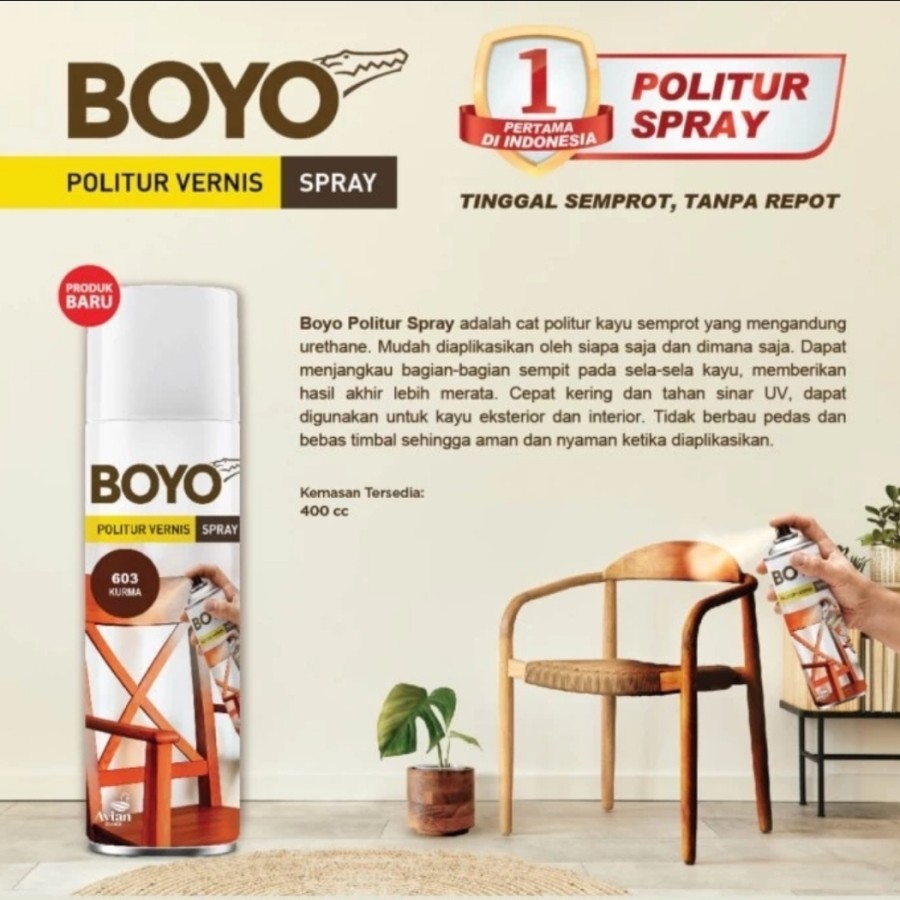 Avia Avian Boyo Politur Vernis Spray