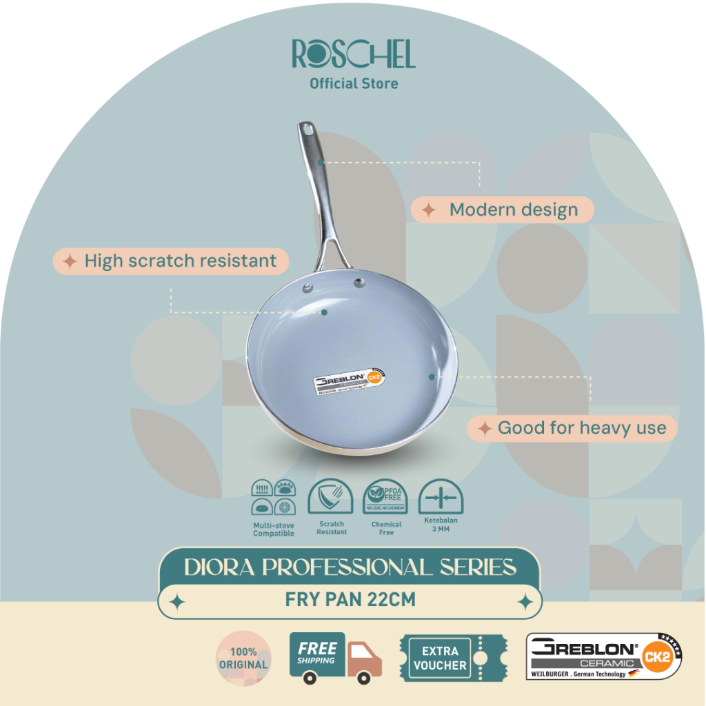 Roschel Roschel Diora Professional Fry Pan Ceramic