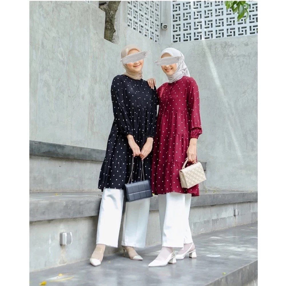  Dama Kara Kaimana Tunik Embroidery Sleeveless