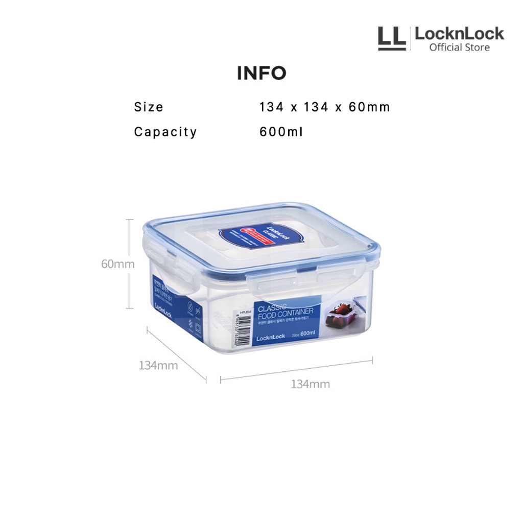 LOCK&LOCK INDONESIA LocknLock Classic Gift Set Kotak Makan Isi 5 pcs HPL855GSS