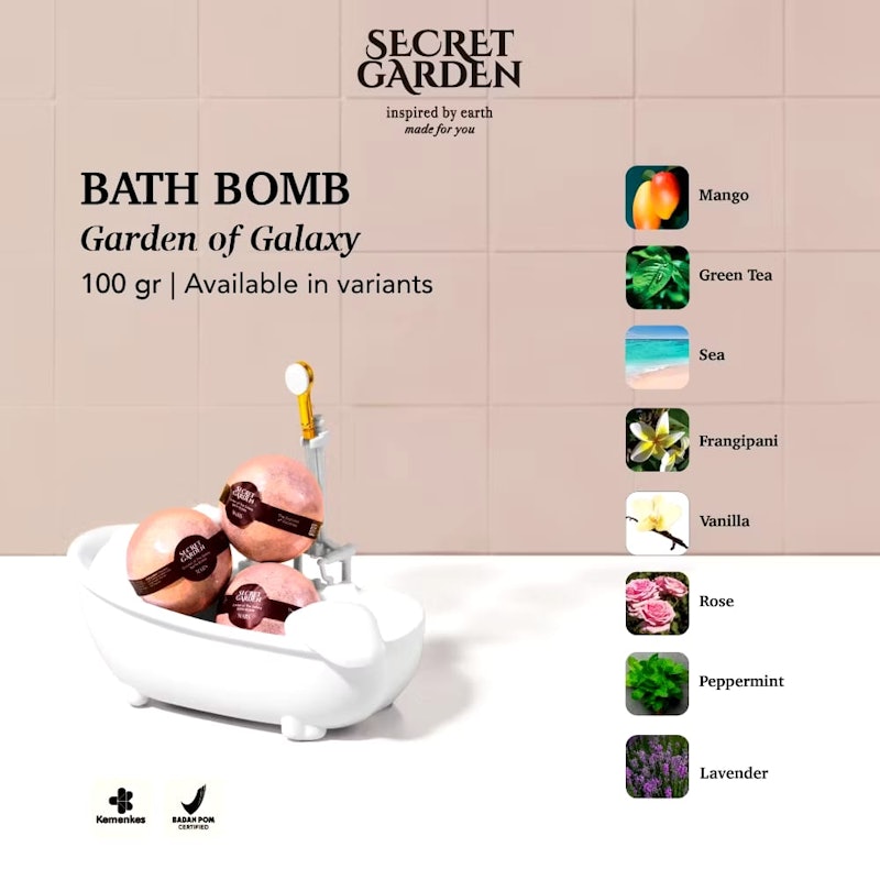 Secret Garden Garden of The Galaxy Bath Bomb Mars 3