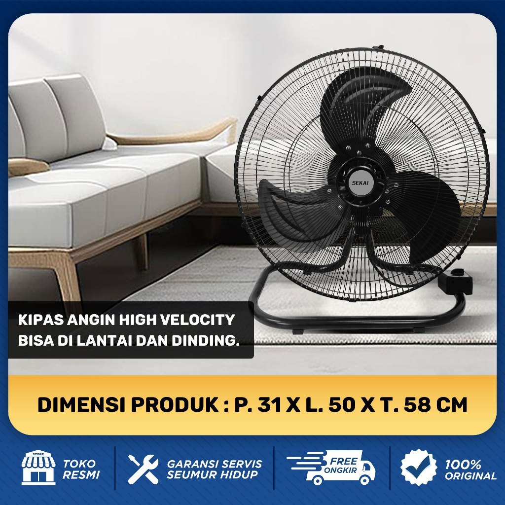 Tripacific Electrindo SEKAI Kipas Angin Dinding Tornado HFN 1856 PO