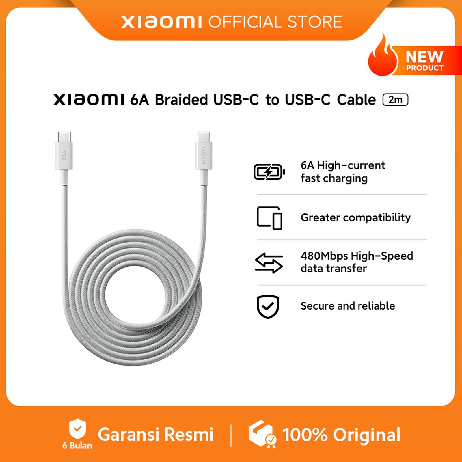 Xiaomi 6A Braided USB-C to USB-C Cable
