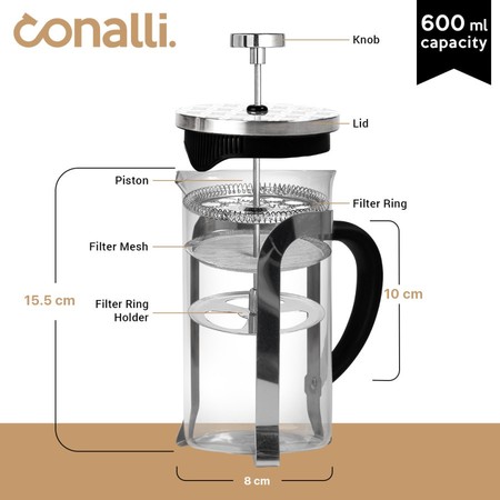  CONALLI French Press 600ml
