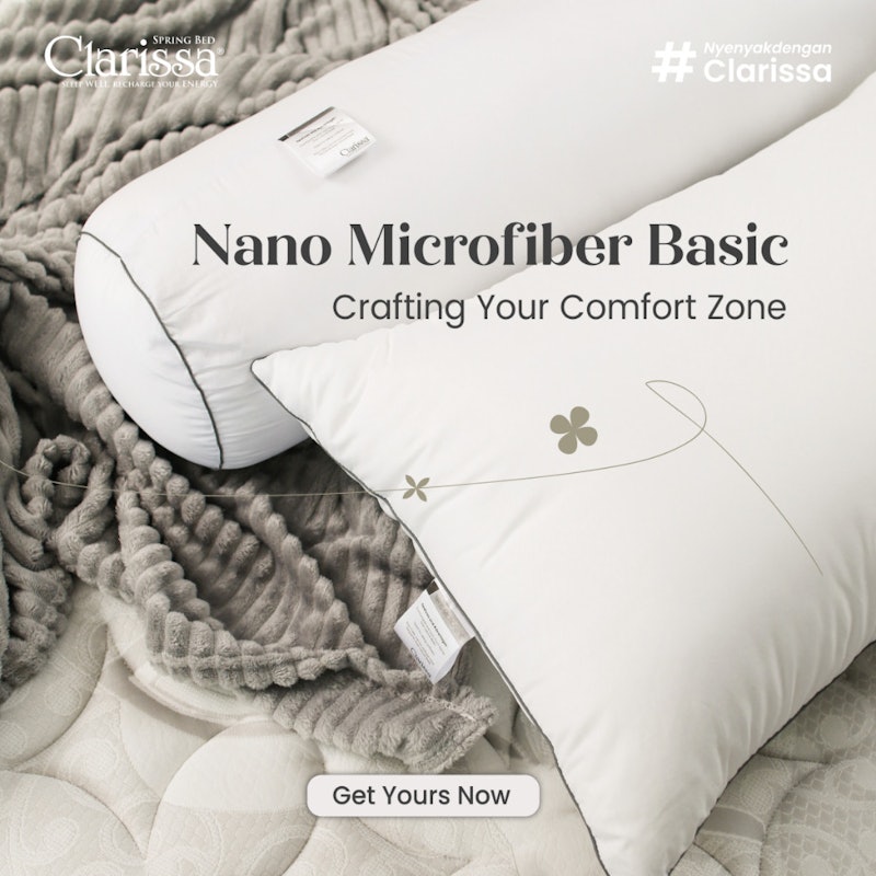 Clarissa Nano Microfibre Pillow & Bolster 4