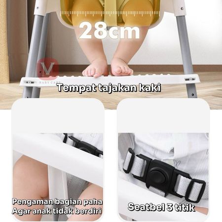  V-Baby Care Kursi Makan Bayi  G618