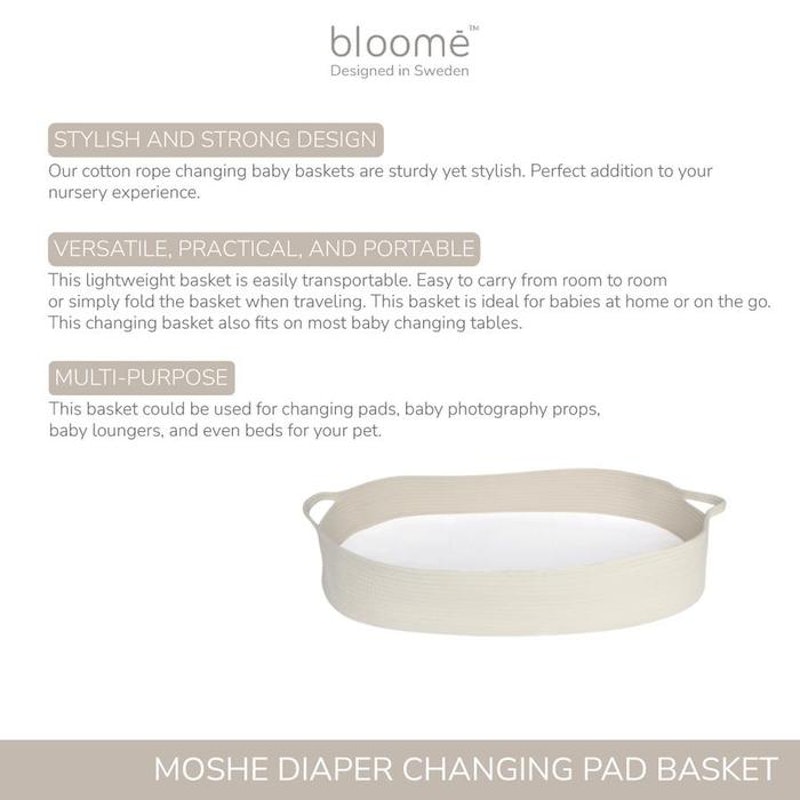 Bloomē Baby Moshe Diaper Changing Pad Portable Mattress 2