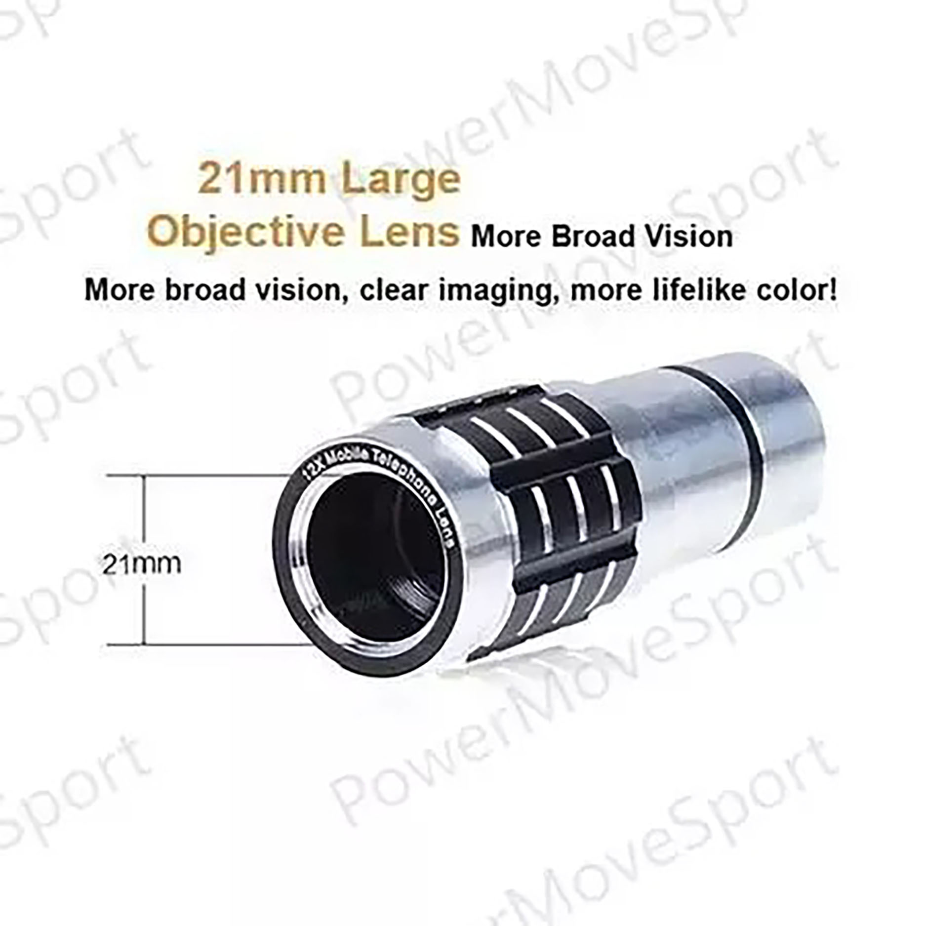  Power Move 12x Zoom Lensa Tele Zoom