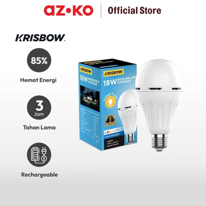 Krisbow Indonesia Krisbow® Bohlam Led Darurat Cool Daylight 12W