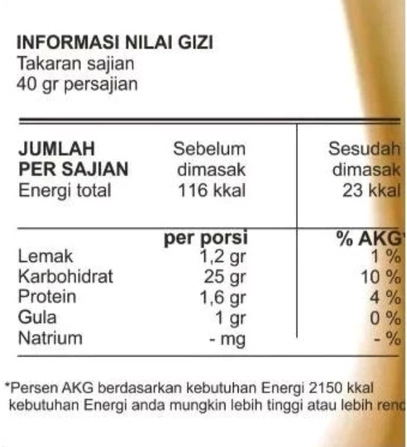 Pion Nusantara Kareta' Kin Rice Konjac